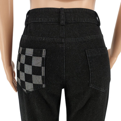 Women's Straight Pants Fashion Low Waisted Jeans